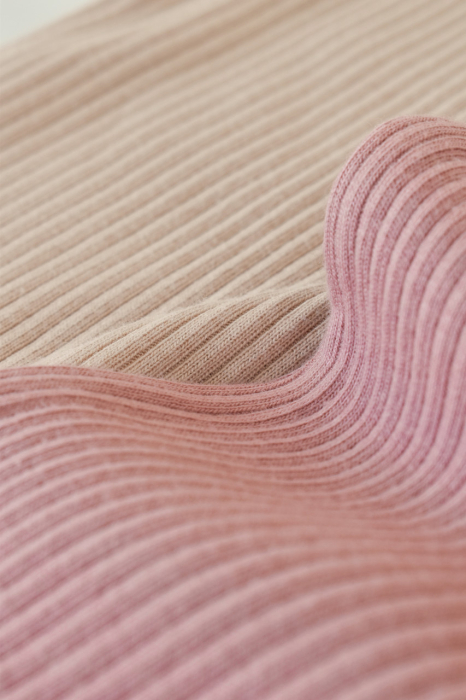 Set de 2 salopetele cu maneca scurta din bumbac organic si modal - Roz/ Blush BabyCosy [10]