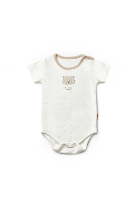 Set de 3 body TeddyBear, BabyCosy, 100% bumbac [5]
