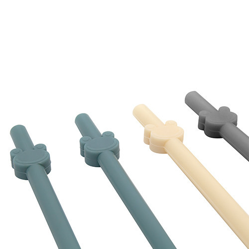 Set de 4 paie din silicon reutilizabile BabyJem (Culoare: Roz) [3]