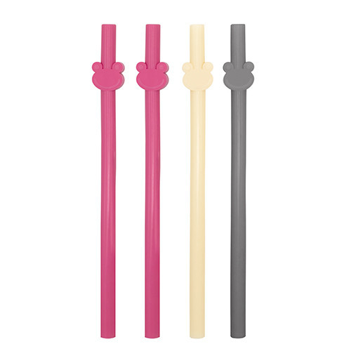Set de 4 paie din silicon reutilizabile BabyJem (Culoare: Roz) [8]