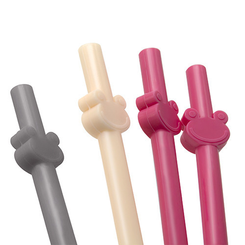 Set de 4 paie din silicon reutilizabile BabyJem (Culoare: Roz) [6]