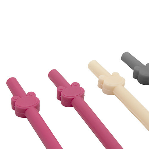 Set de 4 paie din silicon reutilizabile BabyJem (Culoare: Roz) [2]