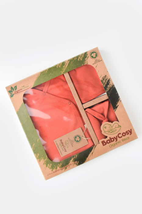 Set de 5 piese pentru nou nascut - 100% bumbac organic - Scortisoara, BabyCosy [6]