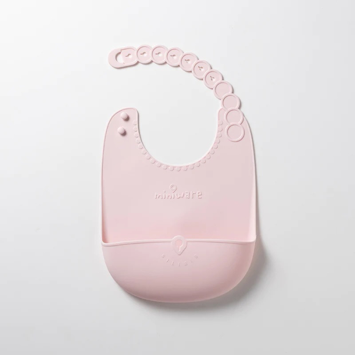 Set diversificare hrana bebelusi Miniware First Bites Deluxe, 100% din materiale naturale biodegradabile, 4 piese, Cotton candy [4]