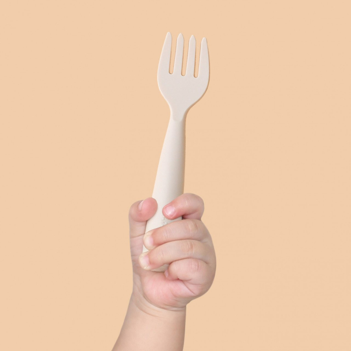 Set diversificare hrana bebelusi Miniware Little Foodie, 100% din materiale naturale biodegradabile, 6 piese, Vanilla Aqua [8]