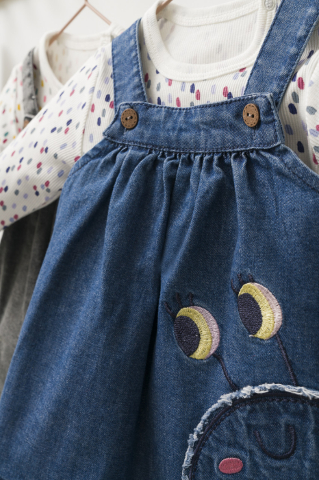 Set rochita cu body pentru fetite Monster, Tongs baby [3]