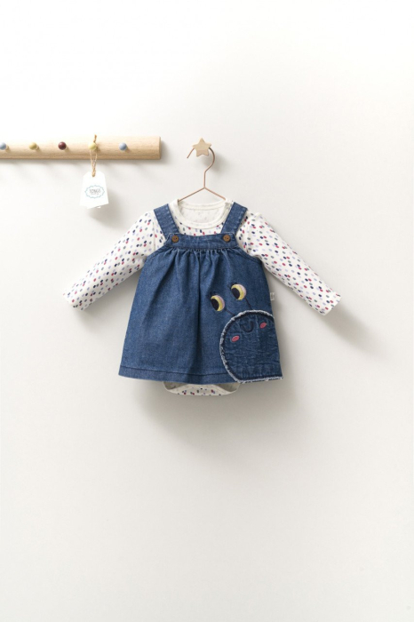 Set rochita cu body pentru fetite Monster, Tongs baby [2]
