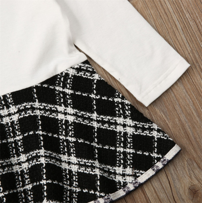 Set sacou cu rochita Drool - Negru cu alb [8]
