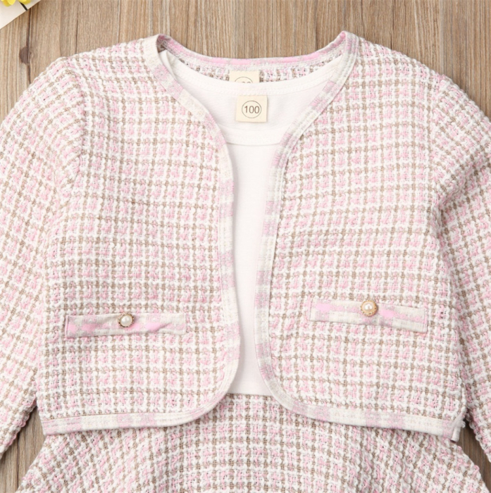 Set sacou cu rochita Drool - Negru cu alb [2]
