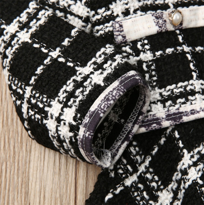 Set sacou cu rochita Drool - Negru cu alb [5]