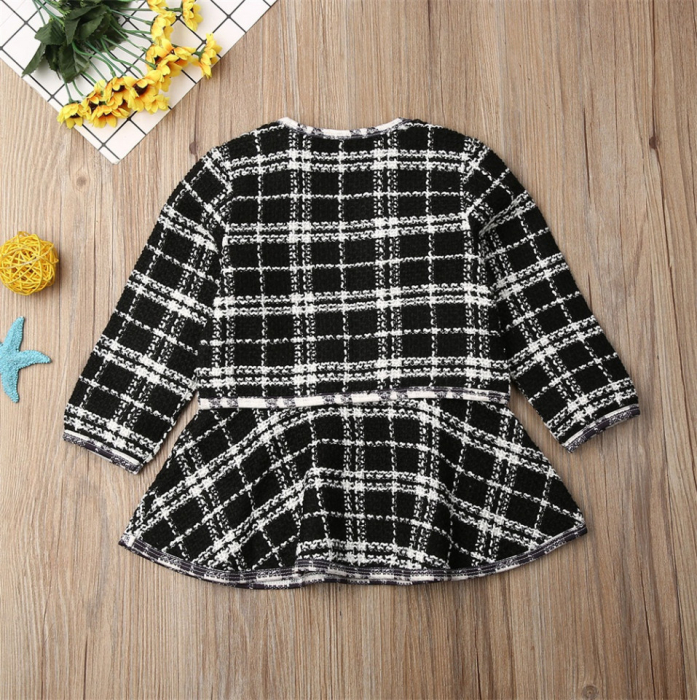 Set sacou cu rochita Drool - Negru cu alb [6]