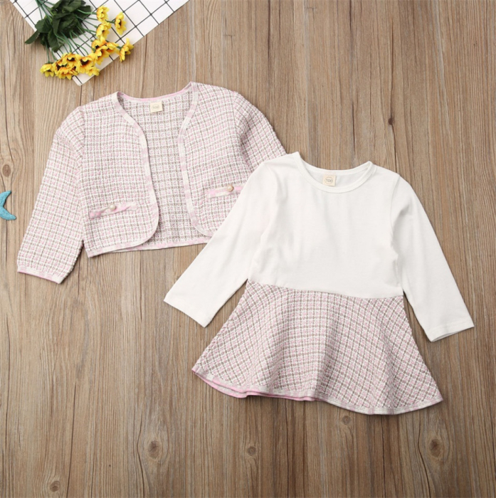 Set sacou cu rochita Drool - Negru cu alb [3]