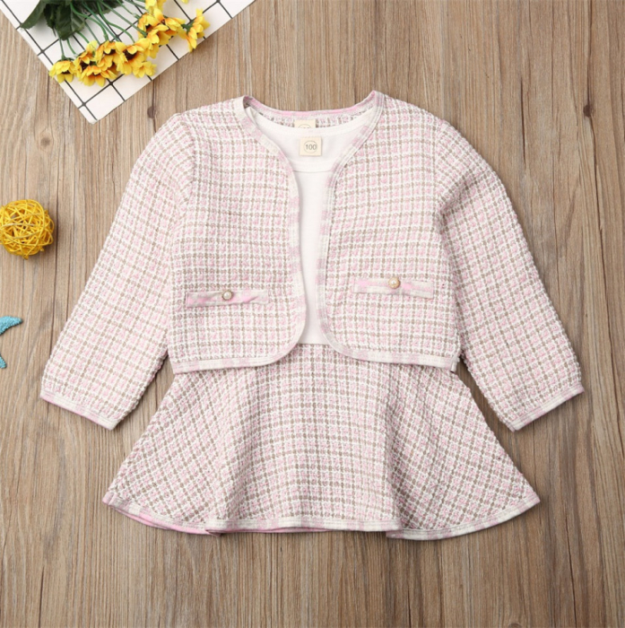 Set sacou cu rochita Drool - Negru cu alb [11]