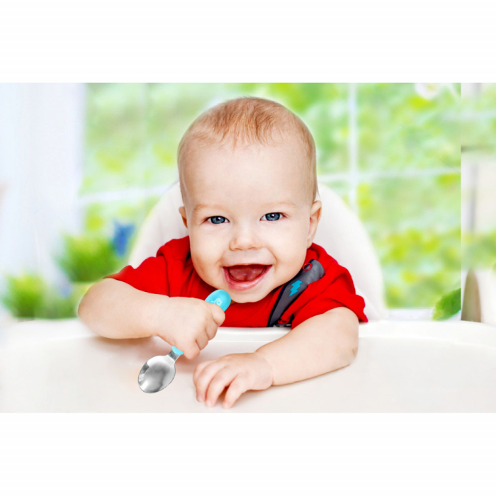 Set tacamuri din inox pentru copii BabyJem (Culoare: Roz) [6]
