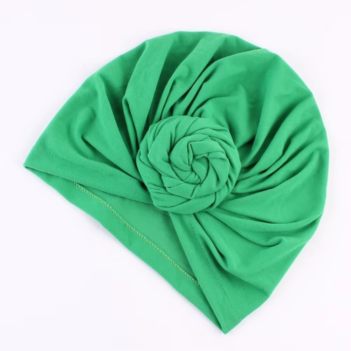 Set turbane mama-copil cu pampoane, verde [2]