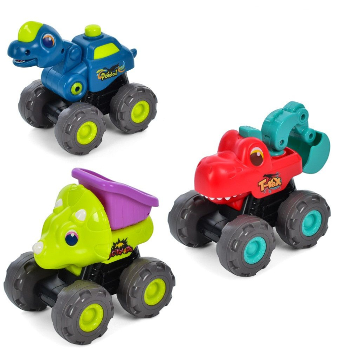 SET VEHICULE DINOZAURI CU SISTEM PULL-BACK [2]