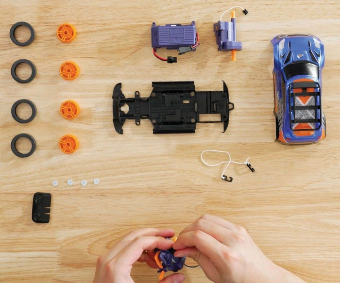 SILVERLIT EXOST BUILD 2 DRIVE MASINUTA RC ALBASTRA [3]