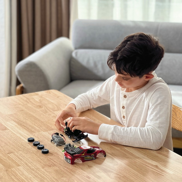 SILVERLIT EXOST BUILD 2 DRIVE MASINUTA RC ROSIE [3]