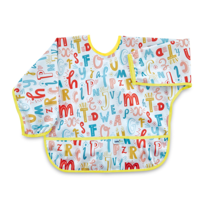 Sort cu maneci pentru activitati BLW, BabyJem, 33x74 cm (Model: Alfabet) [10]