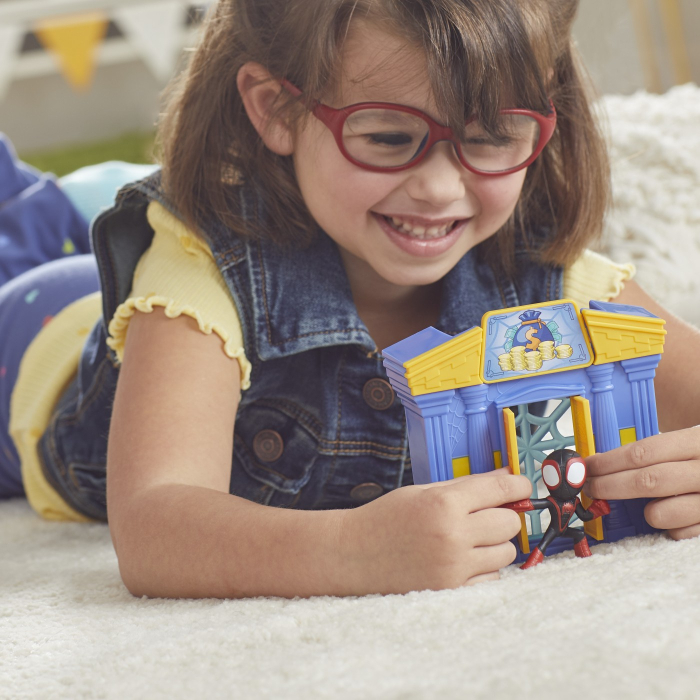 SPIDEY PRIETENII EXTRAORDINARI CITY BLOKS SET DE CONSTRUCTIE BANCA [3]