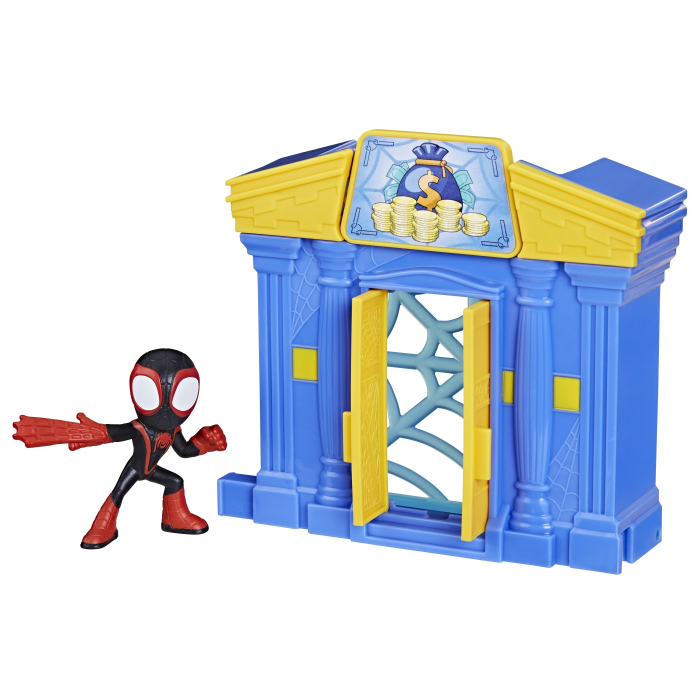 SPIDEY PRIETENII EXTRAORDINARI CITY BLOKS SET DE CONSTRUCTIE BANCA [7]