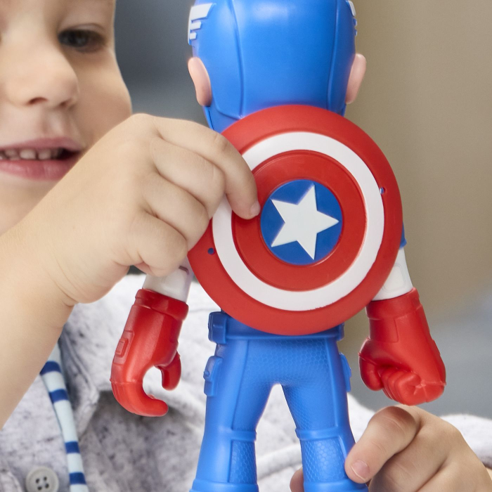 SPIDEY PRIETENII EXTRAORDINARI FIGURINA CAPTAIN AMERICA SUPRADIMENSIONATA 22.8CM [4]