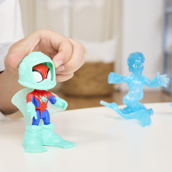 SPIDEY SI PRIETENII LUI UIMITORI MARVEL WATER WEBS SET 2 FIGURINE SPIDEY SI HYDRO MAN CU ACCESORII [8]