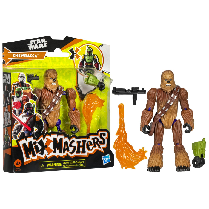 STAR WARS MIX MASHERS SET FIGURINA CHEWBACCA 12CM SI ACCESORII [9]