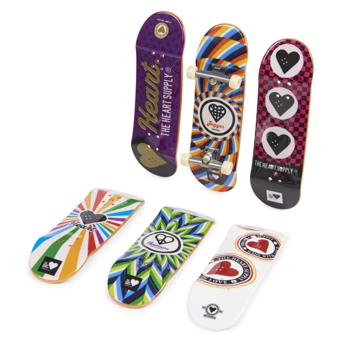 TECH DECK PACHET 6 PIESE CU ACCESORII FINGERBOARD HEART [3]