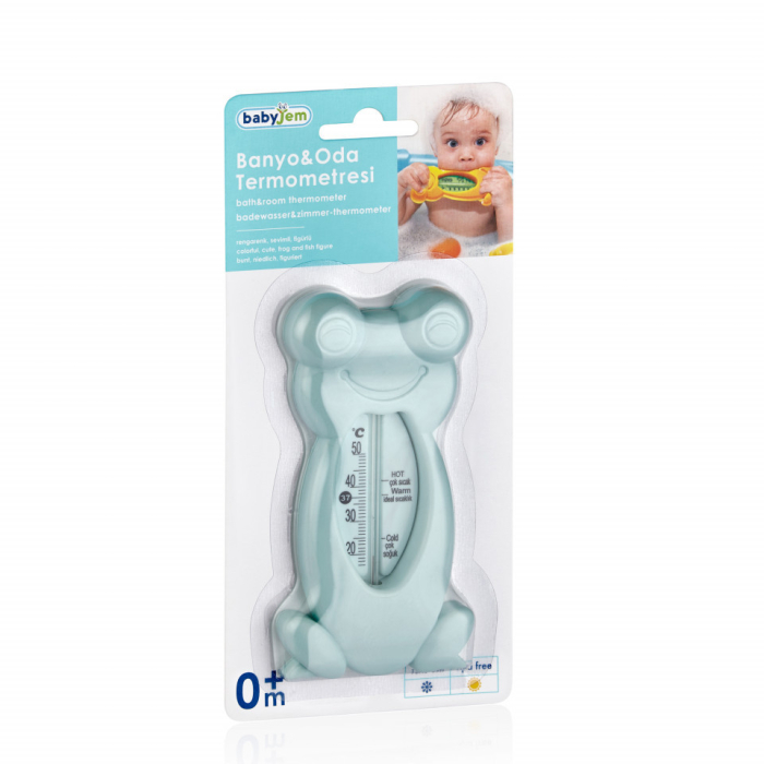 Termometru de baie si camera BabyJem Broscuta (Culoare: Bleu) [8]