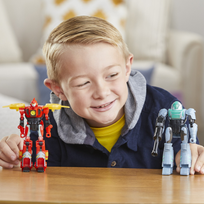 TRANSFORMERS EARTHSPARK SET 2 FIGURINE TERRAN TWITCH SI ROBBY MALTO [3]
