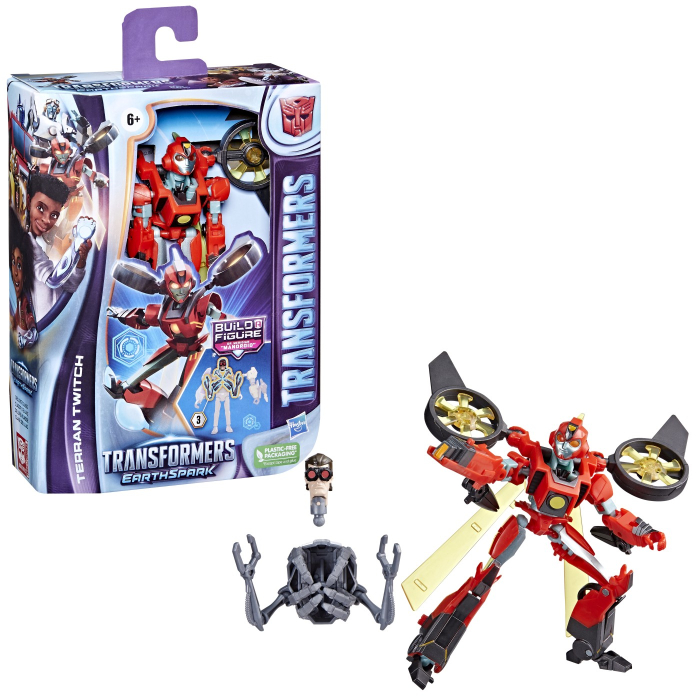 TRANSFORMERS FIGURINA EARTHSPARK DELUXE TERRAN TWITCH 12.5CM [4]