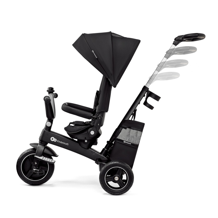 TRICICLETA KINDERKRAFT EASYTWIST, BLACK [3]