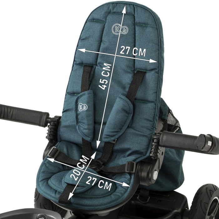 TRICICLETA KINDERKRAFT EASYTWIST, MIDNIGHT GREEN [13]