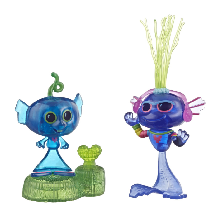 TROLLS SET 2 FIGURINE TECHNO REEF BOBBLE [2]