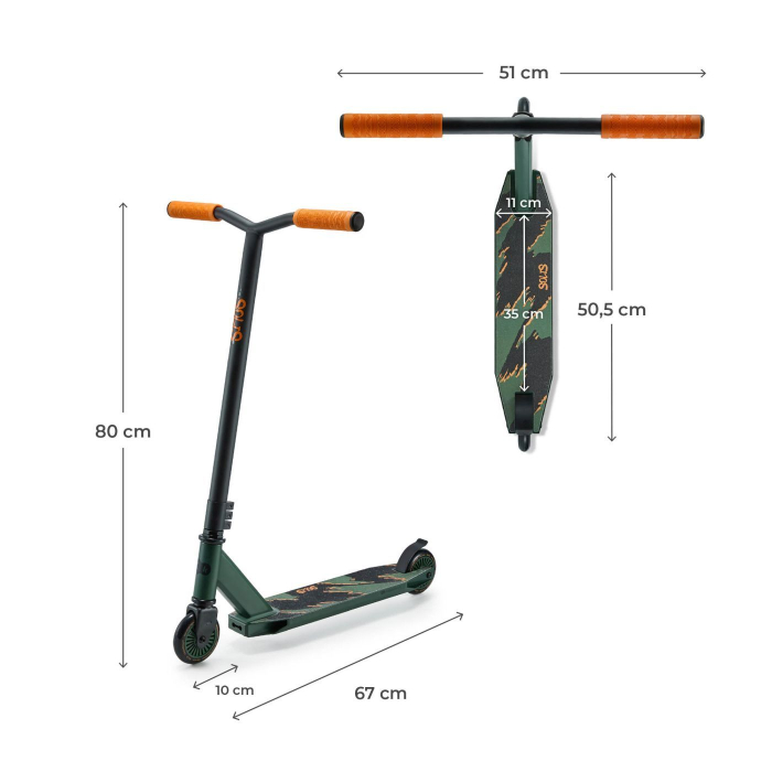 TROTINETA KINDERKRAFT SOLIS, GREEN [6]