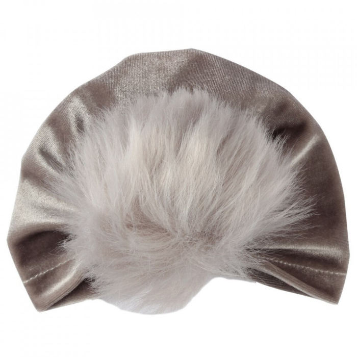 Turban bebelusi din catifea Drool (Culoare: Negru) [5]