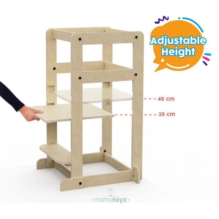 Turn de invatare multifunctional Kule Lite, Natur, MamaToyz [5]