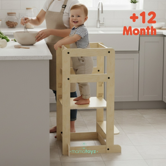 Turn de invatare multifunctional Kule Lite, Natur, MamaToyz [2]