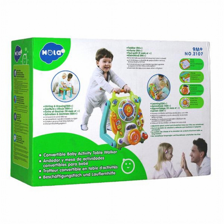 Jucarii pentru bebelusi - 3IN1 ANTEMERGATOR SI CENTRU CU ACTIVITATI INTERACTIVE