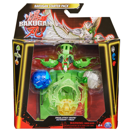 Jucarii - BAKUGAN STARTER PACK VENTRI, OCTOGAN SI TROX