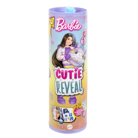Papusi si accesorii - BARBIE PAPUSA BARBIE CUTIE REVEAL ZEBRA