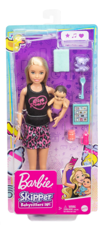 Papusi si accesorii - BARBIE PAPUSA SKIPPER FIRST JOBS BABYSITTER PAPUSA BLONDA