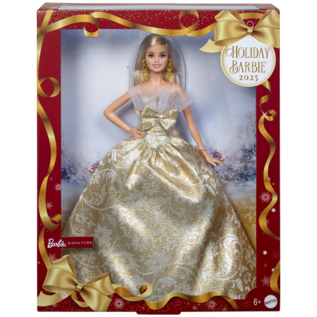 Papusi si accesorii - BARBIE SIGNATURE PAPUSA BARBIE DE SARBATORI 2025