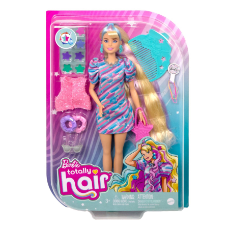 Papusi si accesorii - BARBIE TOTALLY HAIR PAPUSA BARBIE BLONDA