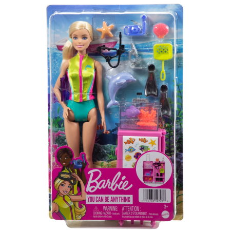 Papusi si accesorii - BARBIE YOU CAN BE ANYTHING PAPUSA BIOLOGIST MARIN