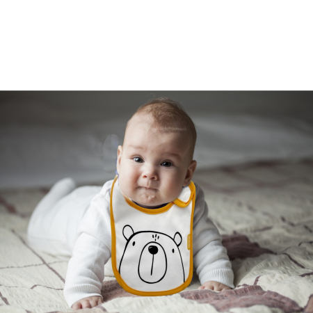 Accesorii hrănire bebeluși - Baveta din bumbac BabyJem (Culoare: Bleu)
