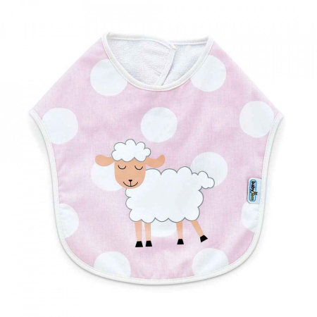 Accesorii hrănire bebeluși - Baveta din bumbac BabyJem Dots (Culoare: Bleu)