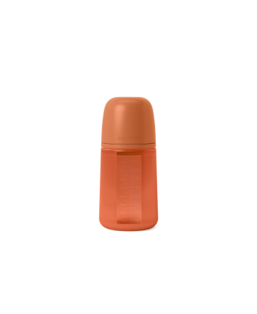 Accesorii hrănire bebeluși - Biberon din silicon, 240ml, Colour Essence SX Pro debit mediu, rosu