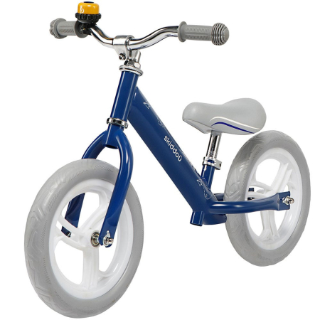 Biciclete, trotinete si triciclete - Bicicleta fara pedale Nils, Skiddou, Denim, Bleumarin
